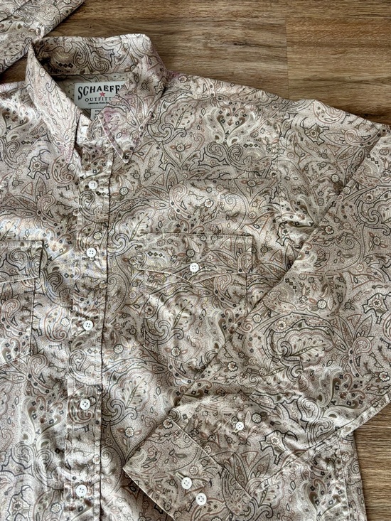 Schaefer Outfitter Other - NWOT men’s Western yoked paisley  long sleeve shirt 16.5. Lightweight. See info
